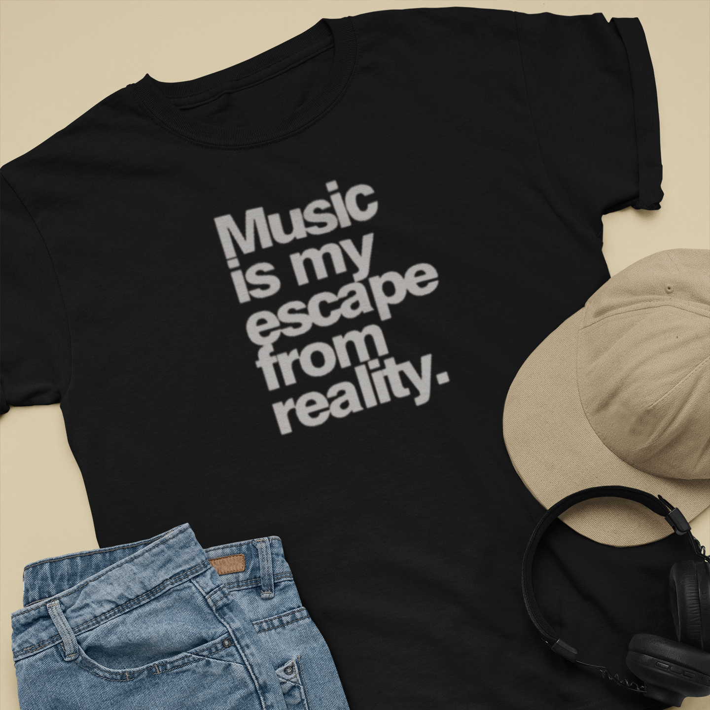 Music Unisex Black T-Shirt