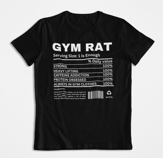 Gym Rat Black T-shirt